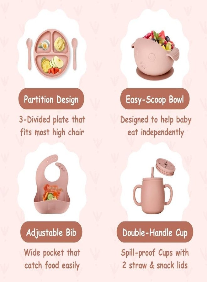 Suicune Silicone Baby Feeding Training Eating Tableware Cutlery Set Soft BPA Free Babies Feeding Kits - Image 5