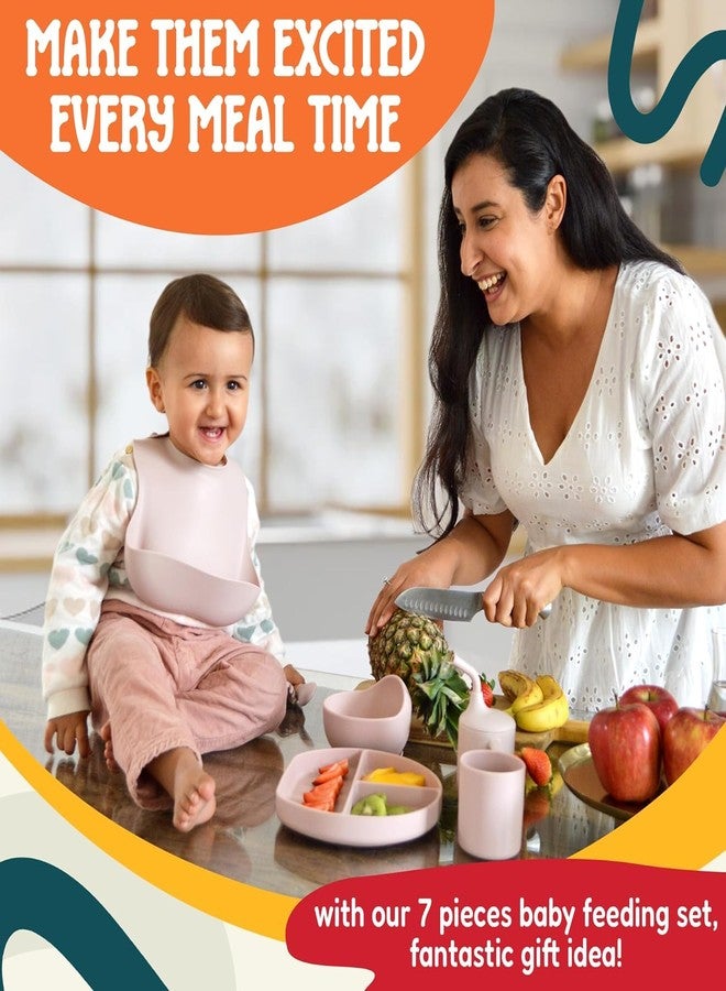 Suicune Silicone Baby Feeding Training Eating Tableware Cutlery Set Soft BPA Free Babies Feeding Kits - Image 4