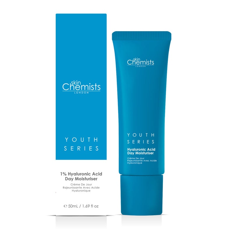 Skin Chemists Skin Chemists Hyaluronic Acid Anti Aging Day Cream | Anti Aging Skin care Face Moisturizer with 1% Hyaluronic Acid and Natural Lipids | Moisturizing Formula for a Youthful Glow | 1.69 fl oz