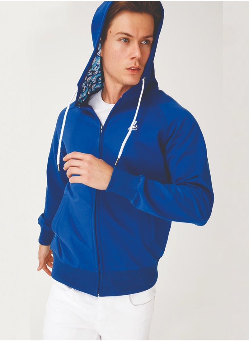 Anemoss - Sailboat Patterned Men's Sweatshirt - Image 1