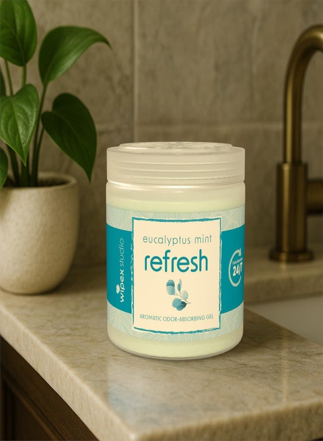 Wipex Odor Eliminator for Home - Eucalyptus & Mint Odor Absorber, 15 Oz Gel Jar, Long-Lasting Freshness, Ideal for Rooms, Offices, and Yoga Studios, Effective Odor Eliminator, 3Pk - Image 5