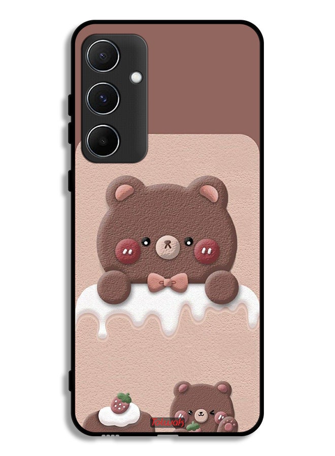 Tolwak Samsung Galaxy A55 5G Protective Case Cover Bear Strawberry  - Image 1