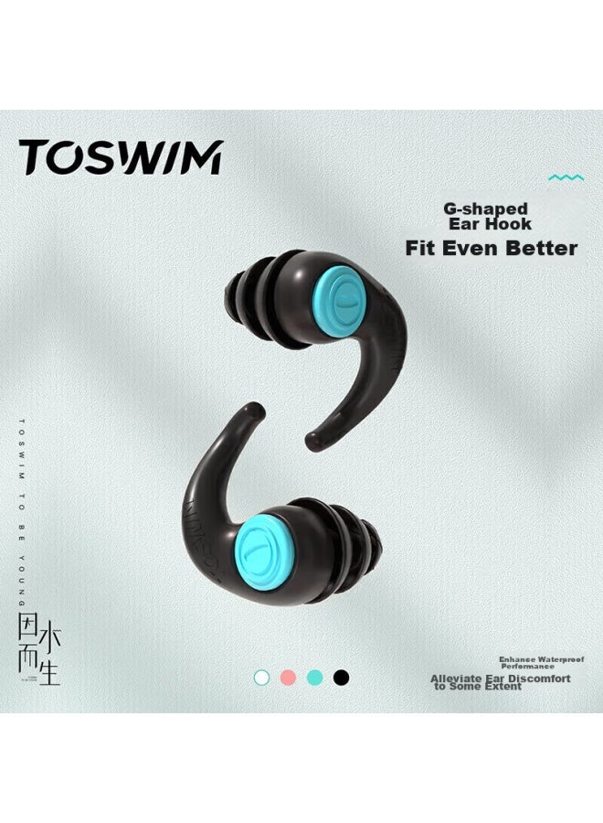 Toswim Professional Swimming Earplugs, Soft And Comfortable, Waterproof, Prevent Ois Media, Bathing And Swimming Equipment, Coral Shallow Sea - Image 3