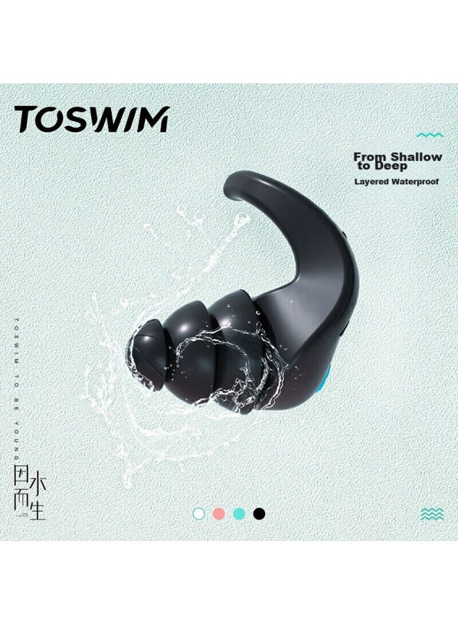 Toswim Professional Swimming Earplugs, Soft And Comfortable, Waterproof, Prevent Ois Media, Bathing And Swimming Equipment, Coral Shallow Sea - Image 4