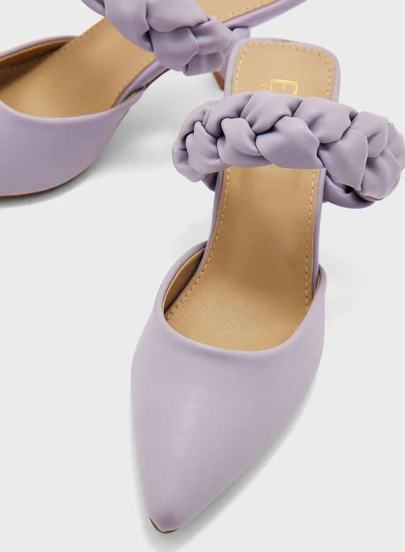 ELLA Braided Strap Pointed Pump