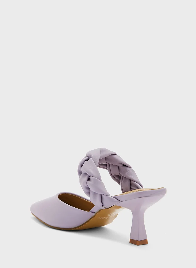 ELLA Braided Strap Pointed Pump