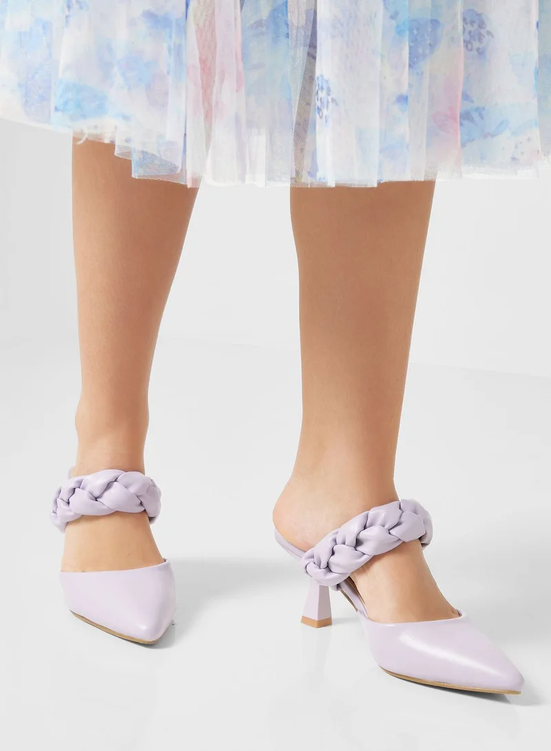 ELLA Braided Strap Pointed Pump