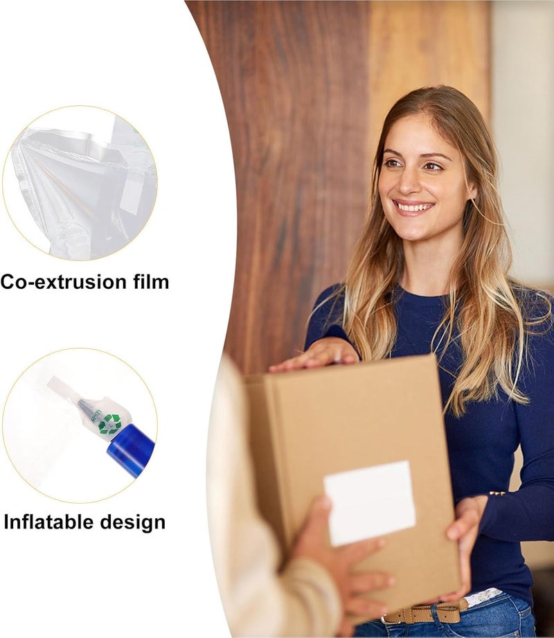 100pcs Inflatable Packaging Air Pillows 25x40cm Bubble Cushioning Wrap Bags Shockproof Dunnage for Shipping and Fragile Item Protection - Image 3