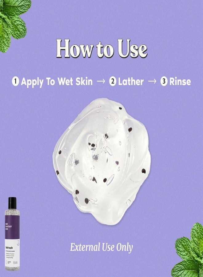 Her Fantasy Box | Refresh pH Balancing Shower Gel - Natural Feminine Hygiene Solution for Gentle Cleansing, Odor Control, and Skin Nourishment - pH-Balanced Formula for All Skin Types (16 oz - 3 Pack - Image 5