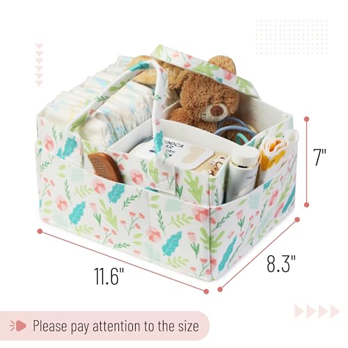 Mr. Pen Mr Pen Baby Diaper Caddy Organizer Blooming Palette Nursery Storage Bin and Car Organizer for Diapers and Baby Wipes - Image 3