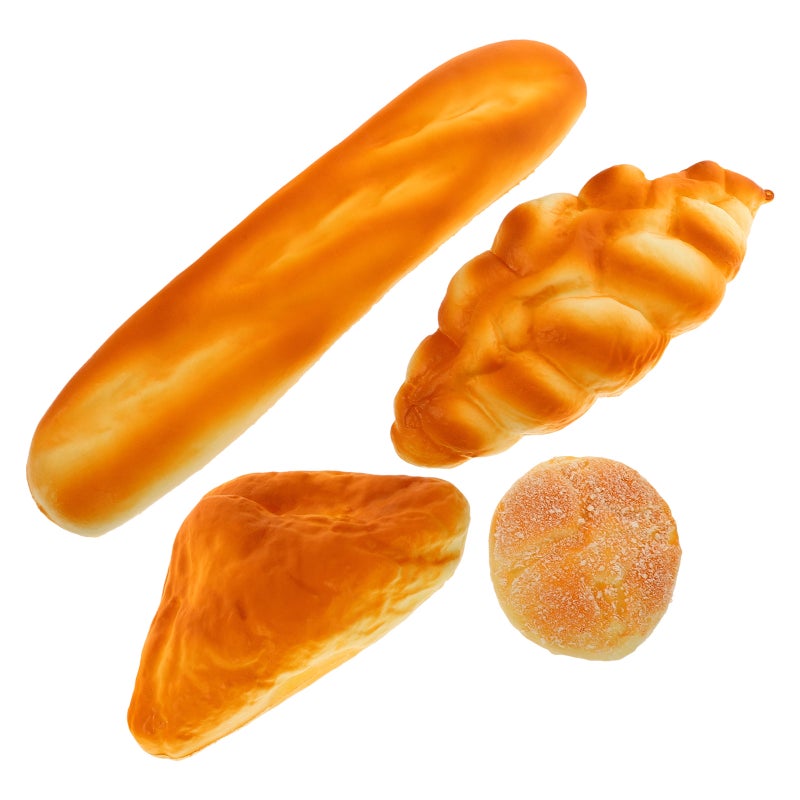 🍽️ مجموعة خبز صناعي مزيف للتزيين والعرض ٨ قطع متعددة الألوان - Image 5