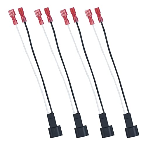 VKVXCLON 72-5600 Speaker Adapter Wiring Harness Replacement for Select Ford, Chevrolet, GMC, Mazda Lincoln, Mercury Car Front Rear Door Speaker Wire Harness（4Pcs - Image 1
