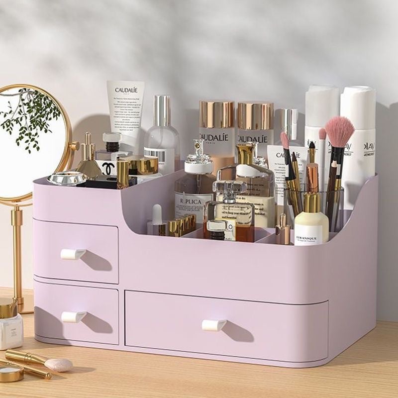 Drawer Type Cosmetic Storage Box Large Finishing Skin Care Desktop Dressing Table Plastic Lipstick Storage Rack Finishing Box - Image 3