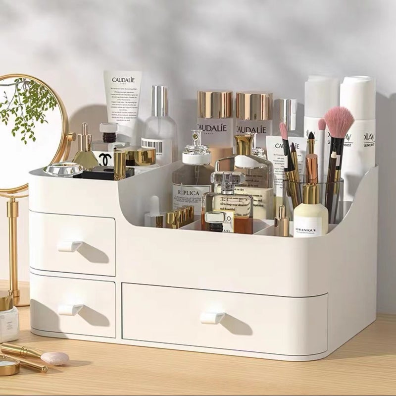 Drawer Type Cosmetic Storage Box Large Finishing Skin Care Desktop Dressing Table Plastic Lipstick Storage Rack Finishing Box - Image 2