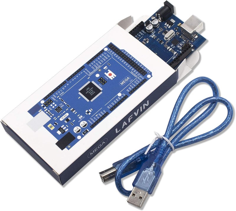 لافين لوحة LAFVIN Mega 2560 R3 ATmega2560-16AU مع كابل USB متوافقة مع Arduino IDE - Image 2