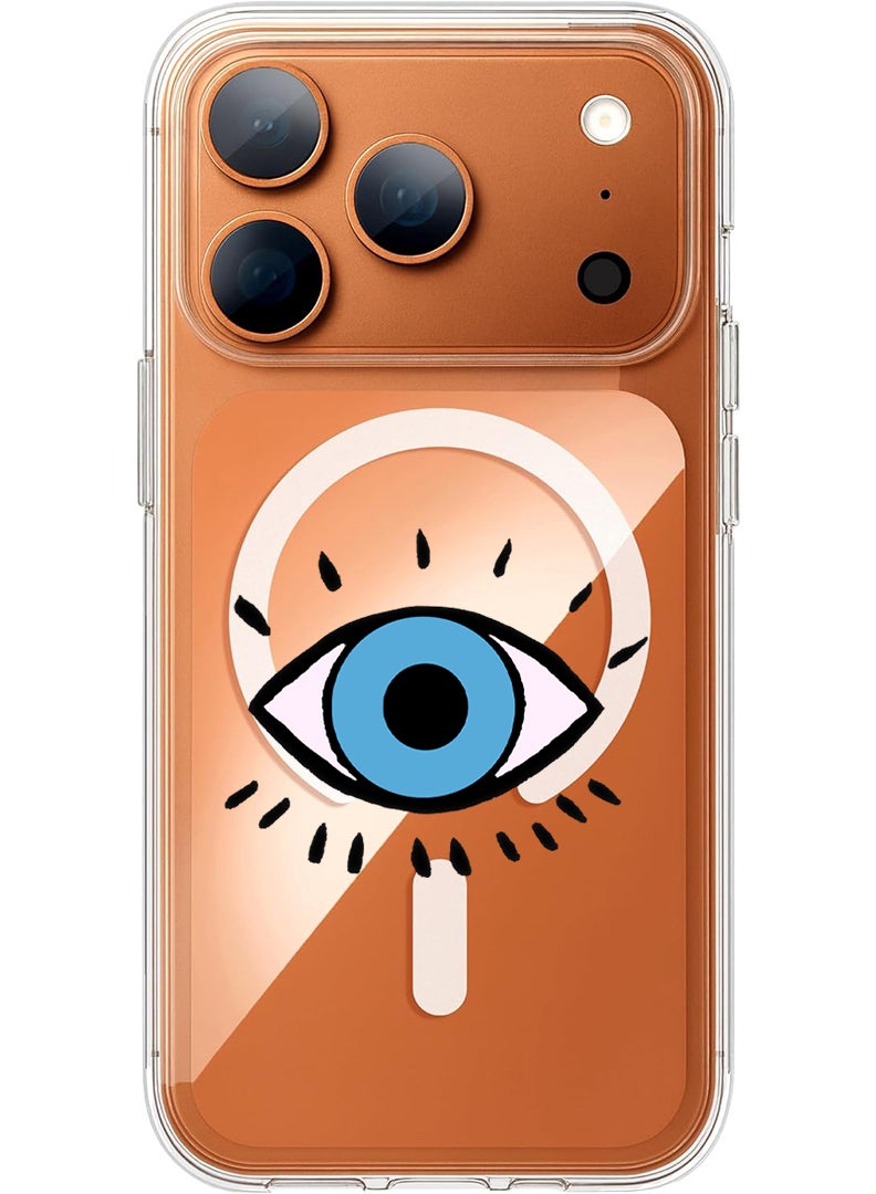 Theodor Magnetic Case for Apple iPhone 17 Pro Max Compatible with MagSafe Wireless Charging, Shockproof Phone Bumper Cover - Faith over fear - Image 1