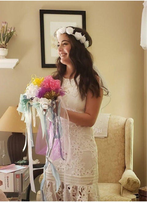 Bachelorette Party Decoration Flower Headband Veil Tiara Bridal Shower Bride to Be Gift