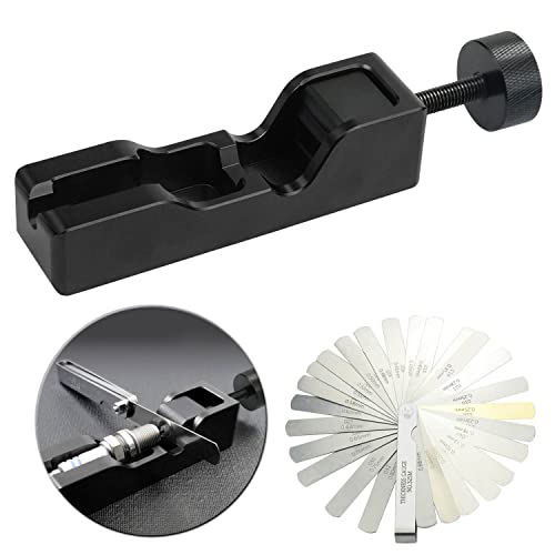 Bentolin أداة قياس فجوة شمعات الإشعال العالمية بنتولين مع مقياس الإحساس متوافقة مع معظم شمعات الإشعال 10mm 12mm 14mm 16mm (أسود) - Image 1