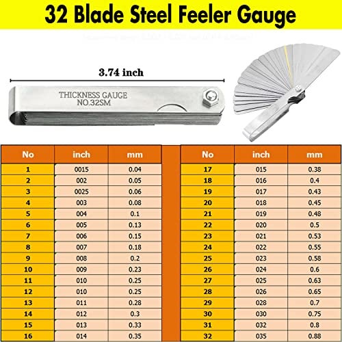 Bentolin أداة قياس فجوة شمعات الإشعال العالمية بنتولين مع مقياس الإحساس متوافقة مع معظم شمعات الإشعال 10mm 12mm 14mm 16mm (أسود) - Image 5