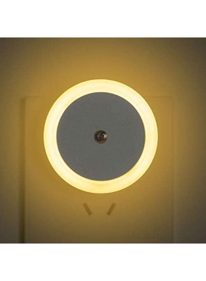 إيزي لايف مصباح دائري ليلي LED-Wall (Plug-in) ، مستشعر ذكي من الغسق إلى الفجر ، مصابيح ليلية أوتوماتيكية ، مناسبة لغرفة النوم والحمام والمرحاض والسلالم والمطبخ والمدخل - قابس المملكة المتحدة  - Image 1