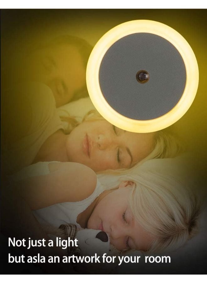 إيزي لايف مصباح دائري ليلي LED-Wall (Plug-in) ، مستشعر ذكي من الغسق إلى الفجر ، مصابيح ليلية أوتوماتيكية ، مناسبة لغرفة النوم والحمام والمرحاض والسلالم والمطبخ والمدخل - قابس المملكة المتحدة  - Image 3