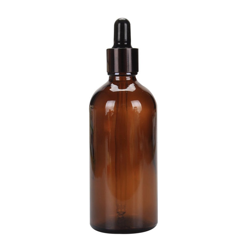 Tan Glass Dropper Bottle Travel Bottle Refillable Container for Essential Oil with GLASS Pipettes for Cosmetics Perfume - Image 1