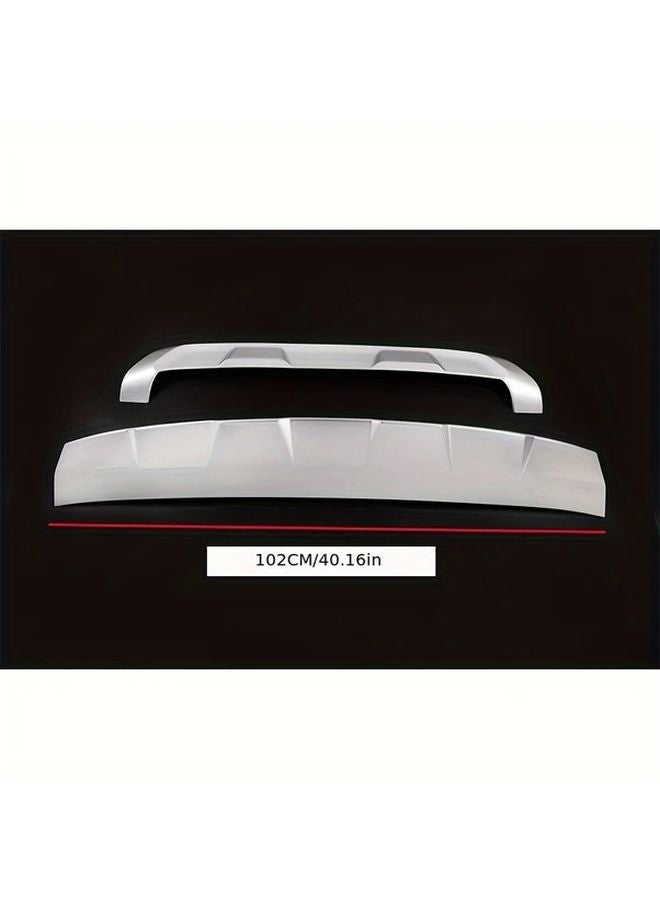 BMW X1 F48 2020 2022 Front Rear Bumper Guard Plate Cover ABS Silvery Adhesive Accessory - Image 2
