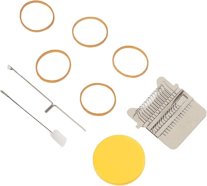 Wooden Darning Loom Machine DIY Sewing Tool With Rubber Bands 14 Pins For Clothes Socks - Image 3