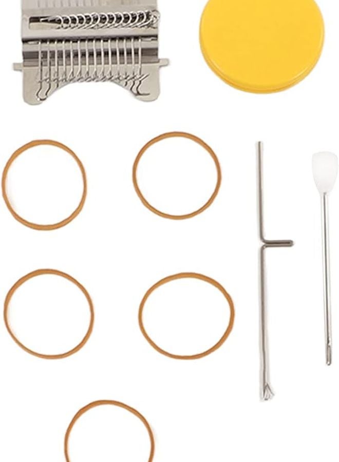 Wooden Darning Loom Machine DIY Sewing Tool With Rubber Bands 14 Pins For Clothes Socks - Image 1