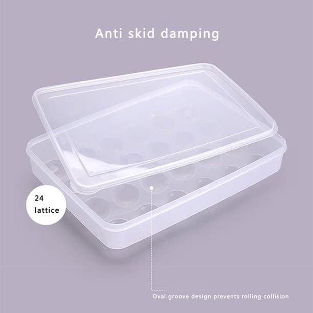 FYCAN Egg Holder Eggs Dumpling Box Refrigerator Food Storage Box Container SpaceSaving Eggs Boxes for Refrigerators Tableware Kitchen Cabinets Camping and Picnics - Image 3