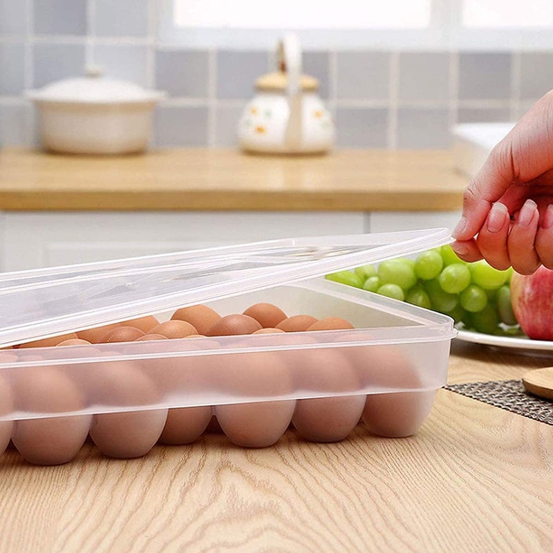 FYCAN Egg Holder Eggs Dumpling Box Refrigerator Food Storage Box Container SpaceSaving Eggs Boxes for Refrigerators Tableware Kitchen Cabinets Camping and Picnics - Image 5