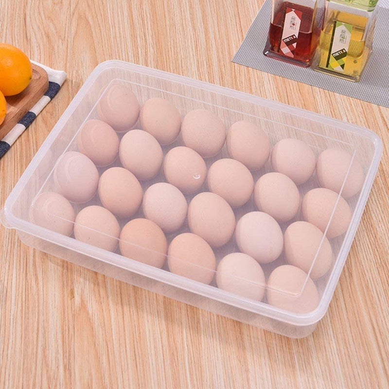 FYCAN Egg Holder Eggs Dumpling Box Refrigerator Food Storage Box Container SpaceSaving Eggs Boxes for Refrigerators Tableware Kitchen Cabinets Camping and Picnics - Image 1