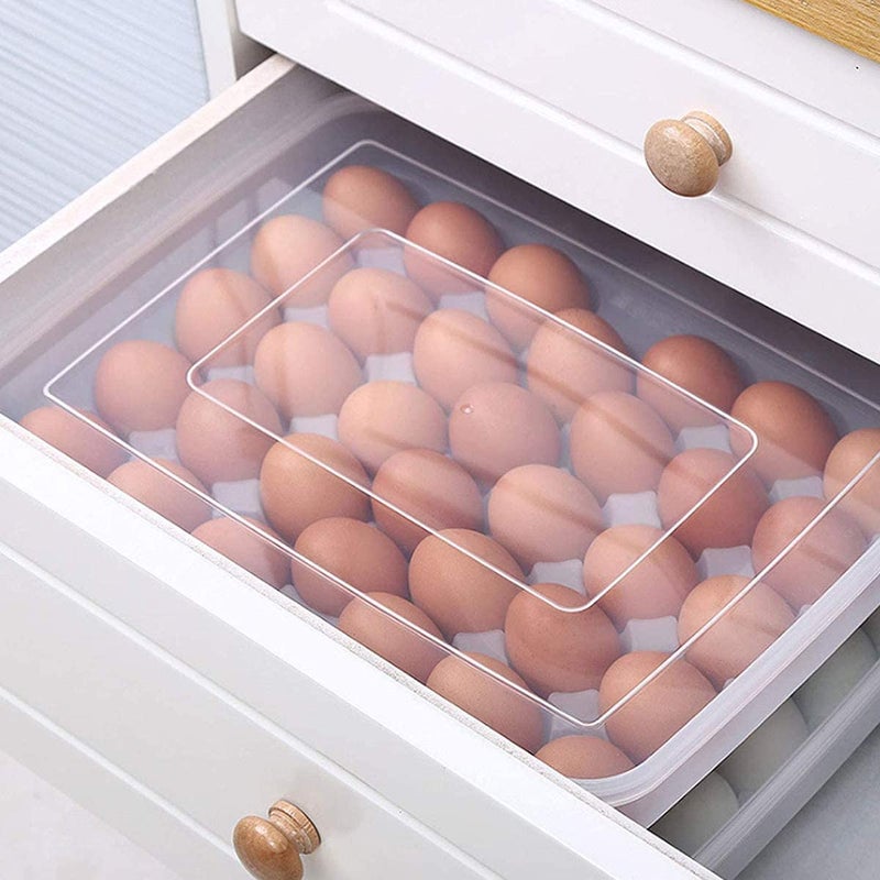 FYCAN Egg Holder Eggs Dumpling Box Refrigerator Food Storage Box Container SpaceSaving Eggs Boxes for Refrigerators Tableware Kitchen Cabinets Camping and Picnics - Image 2
