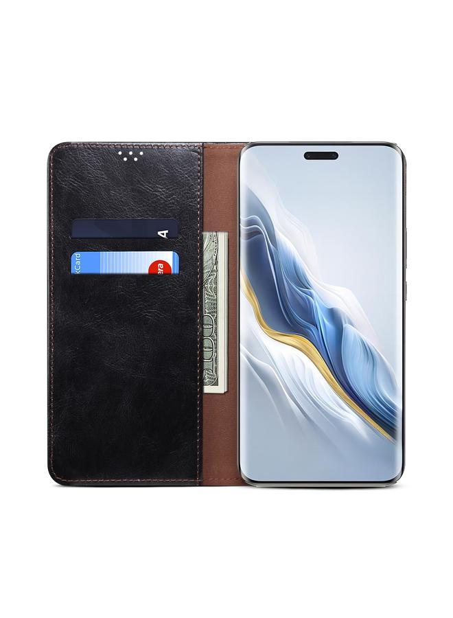S-TOP Case For Honor Magic6 Pro Oil Wax Crazy Horse Texture Leather Phone Case - Image 4