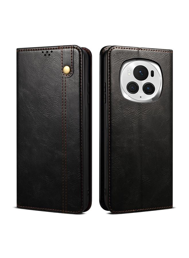 S-TOP Case For Honor Magic6 Pro Oil Wax Crazy Horse Texture Leather Phone Case - Image 1