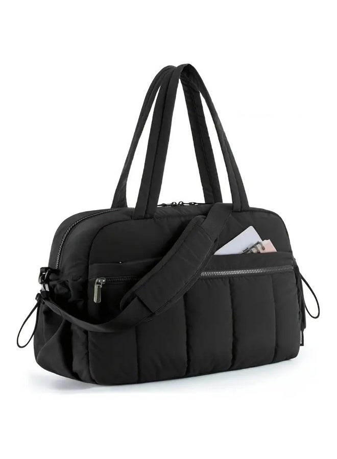 Women Ultra-Lightweight Gym Bag With Wet Pocket Large Capacity Solid Soft Carry Out Travel Duffle Bag Fashionable Waterproof Sport Tote Bag Shoulder Bag For Girls - Image 1