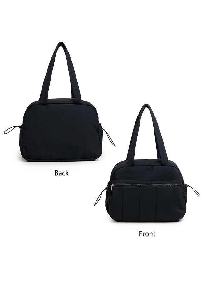 Women Ultra-Lightweight Gym Bag With Wet Pocket Large Capacity Solid Soft Carry Out Travel Duffle Bag Fashionable Waterproof Sport Tote Bag Shoulder Bag For Girls - Image 4