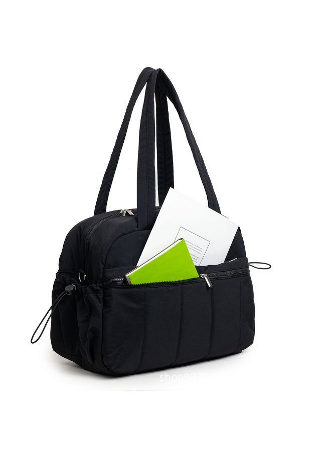 Women Ultra-Lightweight Gym Bag With Wet Pocket Large Capacity Solid Soft Carry Out Travel Duffle Bag Fashionable Waterproof Sport Tote Bag Shoulder Bag For Girls - Image 2