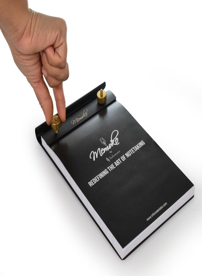 Infomate Memoko Premium Notepads for Professionals, Personal use and Gifting purposes, Ruled (Black Lines) - Image 2