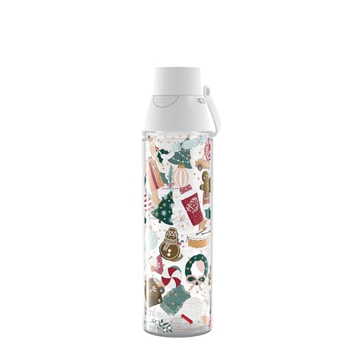 Tervis Venture Lite Christmas Holiday Yule Icons Made in USA Double Walled Insulated Tumbler Travel Cup Keeps Drinks Cold Hot 24oz Water Bottle Classic - Image 1