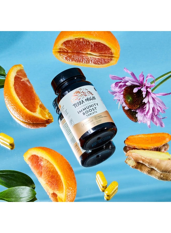 TERRA ORIGIN Immunity Boost Tablets | 9 in 1 Immune Support Supplement for Adults | with Antioxidant Vitamin C | 30 Count - Image 4