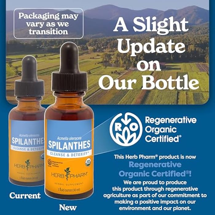 Herb Pharm Certified Organic Spilanthes Liquid Extract for Cleansing and Detoxification - 1 Ounce - Image 3