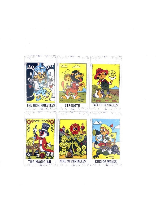 NIBEMINENT Mystical Medleys A Vintage Cartoon Tarot Cards  - Image 3