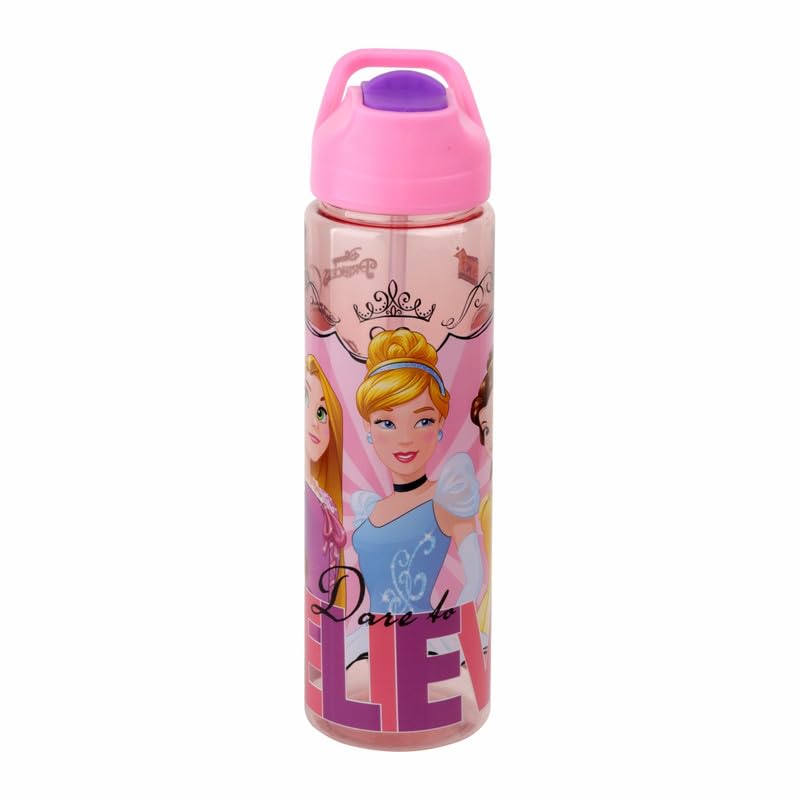 SKi Homeware SKI GLIDE Sipper Water Bottle 800 ML, for School, Sports, Trek, Travel | Teens and Kids of all age groups | 800 ML, Leakproof, Light Weight, Pop-up Sipper with Handle| Character Merchandise | Princess - Image 5
