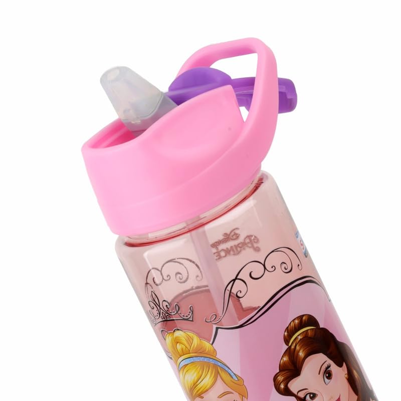 SKi Homeware SKI GLIDE Sipper Water Bottle 800 ML, for School, Sports, Trek, Travel | Teens and Kids of all age groups | 800 ML, Leakproof, Light Weight, Pop-up Sipper with Handle| Character Merchandise | Princess - Image 4