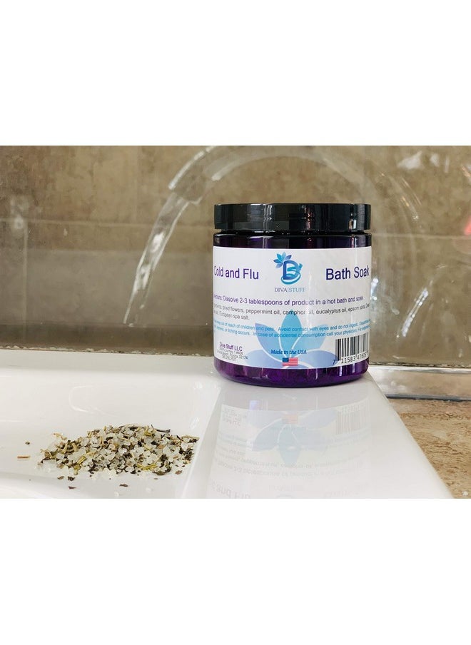Diva Stuff - Cold And Flu Season Bath Tea Soak With Epsom Salts Dried Flowers And Essential Oils - Image 1