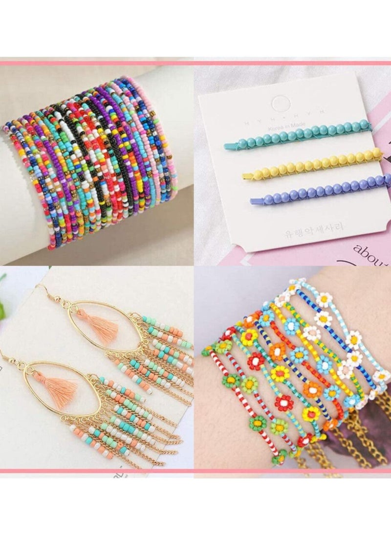 Mountain Gems - Frame Bead Loom Kit for Beaded Bracelets Earrings Belts Making Includes Seed Beads - Image 1