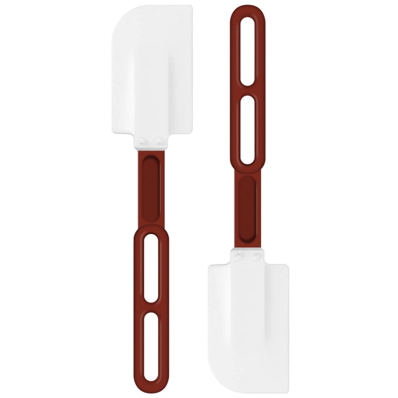 ReneeChef High-Temp Silicone Spatulas, 10'' Commercial Spatula 500°F Heat-Resistant Non-Stick Silicone Scraper, Set of 2 (10-Inch, NSF) - Image 1