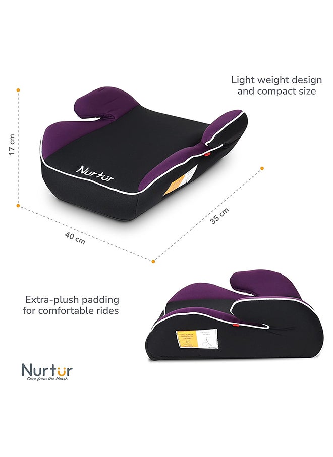 Nurtur - Nova Kids Booster Seat - Arm Rest Easy To Install Universally Fit – Wide Cushioned Base Suitable From 4 Years 12 - Image 1