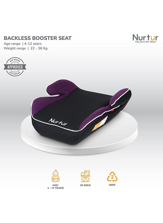 Nurtur - Nova Kids Booster Seat - Arm Rest Easy To Install Universally Fit – Wide Cushioned Base Suitable From 4 Years 12 - Image 1